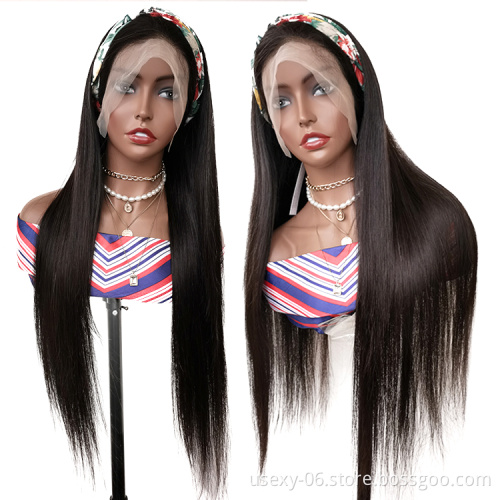 Mink Straight Brazilian Human Hair Lace Front Wig Remy HD lace Wigs Natural Human Hair Wigs For Black Women